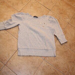 Karl Lagerfeld Grey ribbed sweattop size S in perfect condition